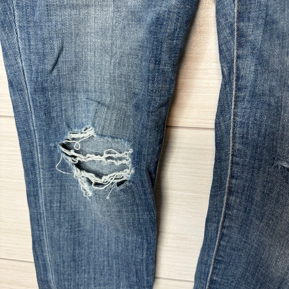 JOE'S JEANS Womens Size 26 Button Fly Distressed Skinny Jeans Medium Wash - Picture 2 of 7